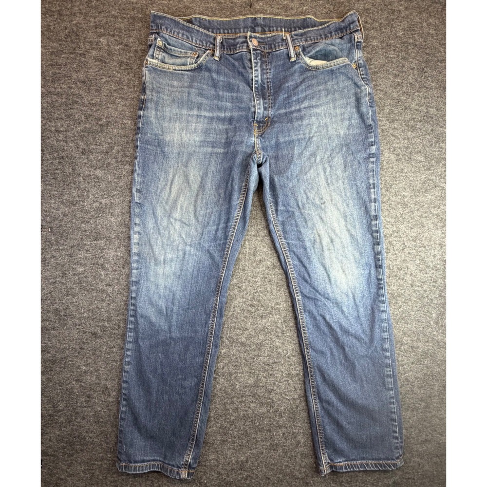 Levi's 541 Athletic Taper Jeans Mens W38 L32 Blue Distressed‎ Denim (READ)